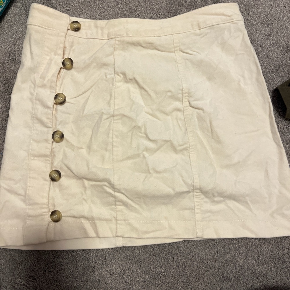 Cream skirt
